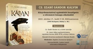 Kálvin könyvbemutató meghívó